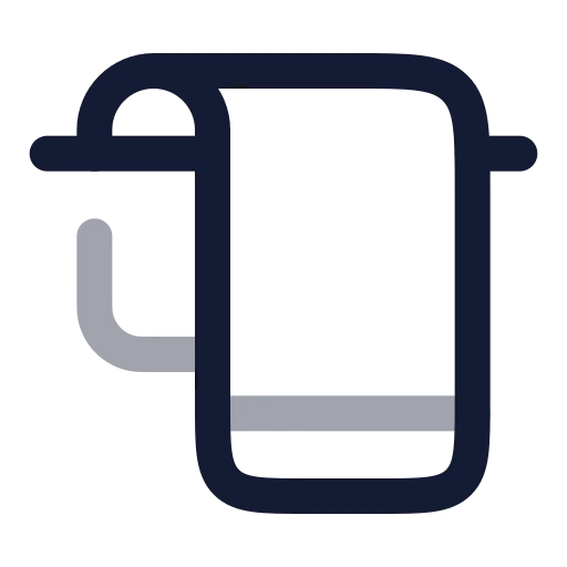 Towel Rack Icon in Twotone Rounded style