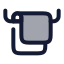 Towels icon with duotone rounded style