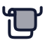 Towels icon with duotone rounded style