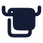 Towels icon with solid rounded style