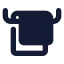 Towels icon with solid standard style