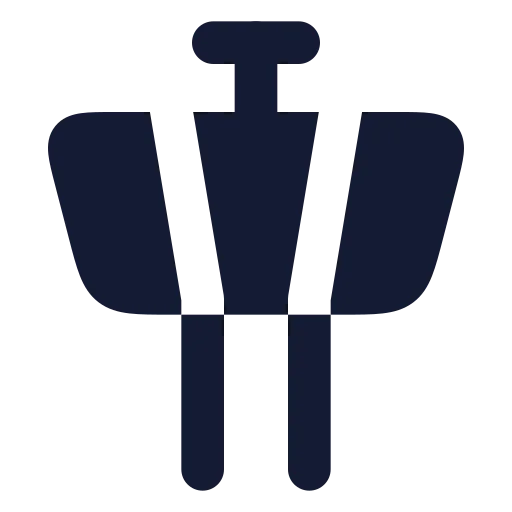 Tower Control Icon in Solid Rounded style