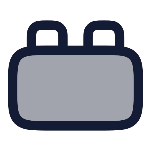 Toy Brick Icon in Duotone Rounded style