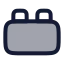 Toybrick icon with duotone rounded style