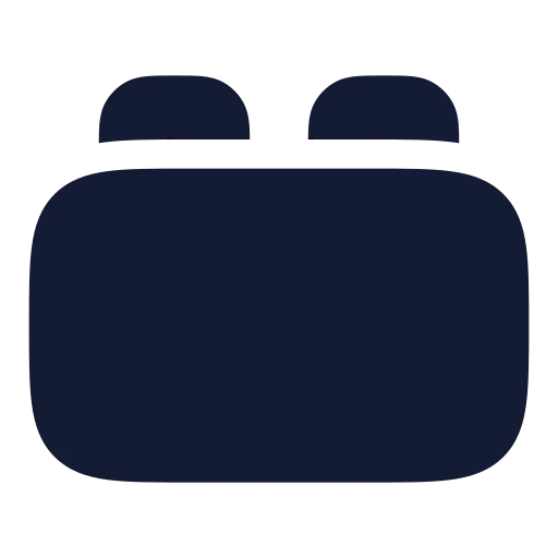 Toy Brick Icon in Solid Rounded style