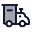 Toytrain icon with duotone standard style