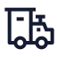 Toytrain icon with stroke sharp style
