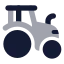 Tractor icon with bulk rounded style