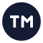 Trademark icon with solid sharp style