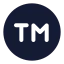 Trademark icon with solid standard style