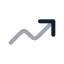 Tradeup icon with twotone rounded style