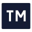 Trademark icon with solid sharp style
