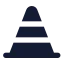 Trafficcone icon with solid standard style
