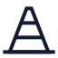 Trafficcone icon with stroke sharp style