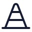 Trafficcone icon with stroke standard style