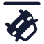 Trafficincident icon with solid standard style