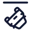Trafficincident icon with stroke rounded style