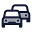 Trafficjam icon with duotone standard style