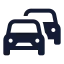 Trafficjam icon with solid standard style