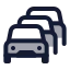 Trafficjam icon with duotone standard style