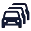 Trafficjam icon with solid standard style