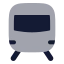 Train icon with bulk rounded style