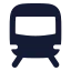 Train icon with solid rounded style