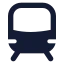 Train icon with solid standard style