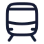 Train icon with stroke rounded style