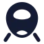 Train icon with solid rounded style