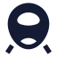 Train icon with solid sharp style