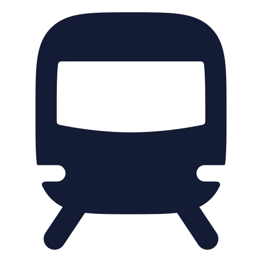 Train Front Icon in Solid Rounded style