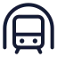 Trainfronttunnel icon with stroke standard style