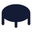 Trampoline icon with solid rounded style