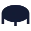 Trampoline icon with solid sharp style