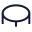 Trampoline icon with stroke sharp style