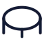 Trampoline icon with stroke standard style