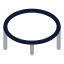 Trampoline icon with twotone rounded style