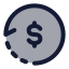 Transaction icon with duotone standard style