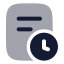 Transactionhistory icon with bulk rounded style