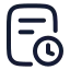 Transactionhistory icon with stroke rounded style