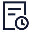 Transactionhistory icon with stroke sharp style