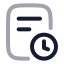 Transactionhistory icon with twotone rounded style