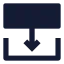Transitionbottom icon with solid sharp style