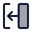 Transitionleft icon with duotone standard style
