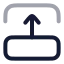 Transitiontop icon with twotone rounded style