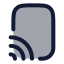 Transmission icon with duotone rounded style