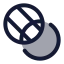 Transparency icon with duotone rounded style