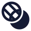 Transparency icon with solid standard style