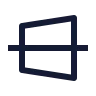 Trapezoid Line Horizontal icon preview